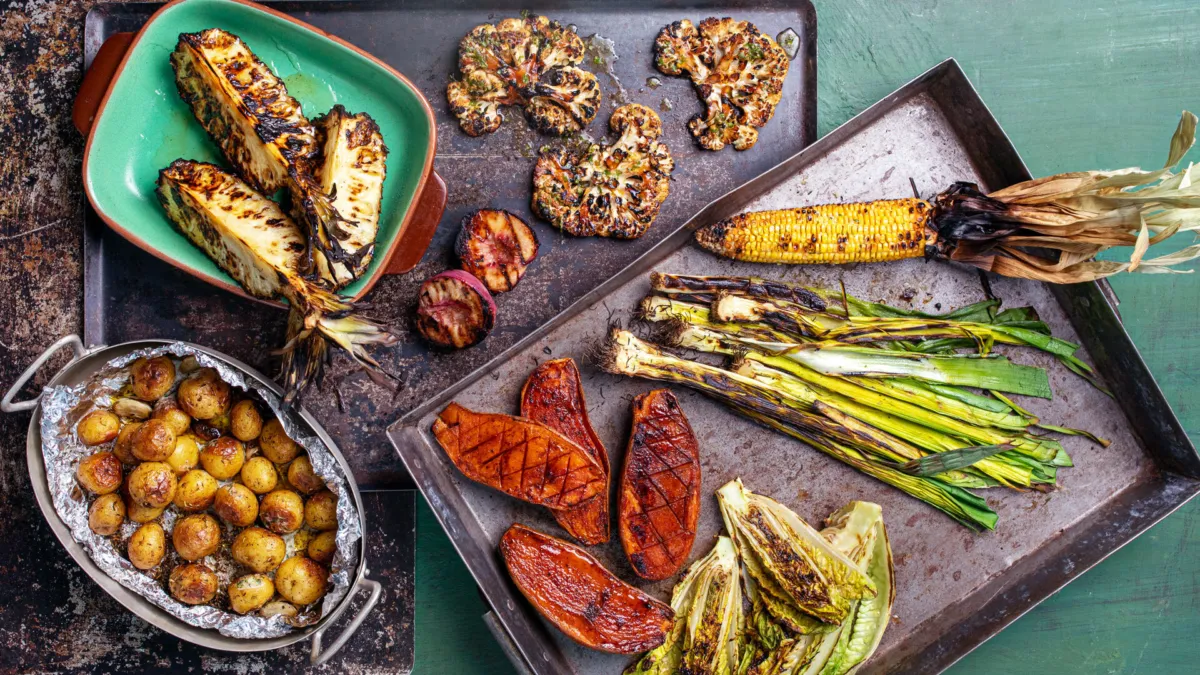 BBQ grillede grønnsaker