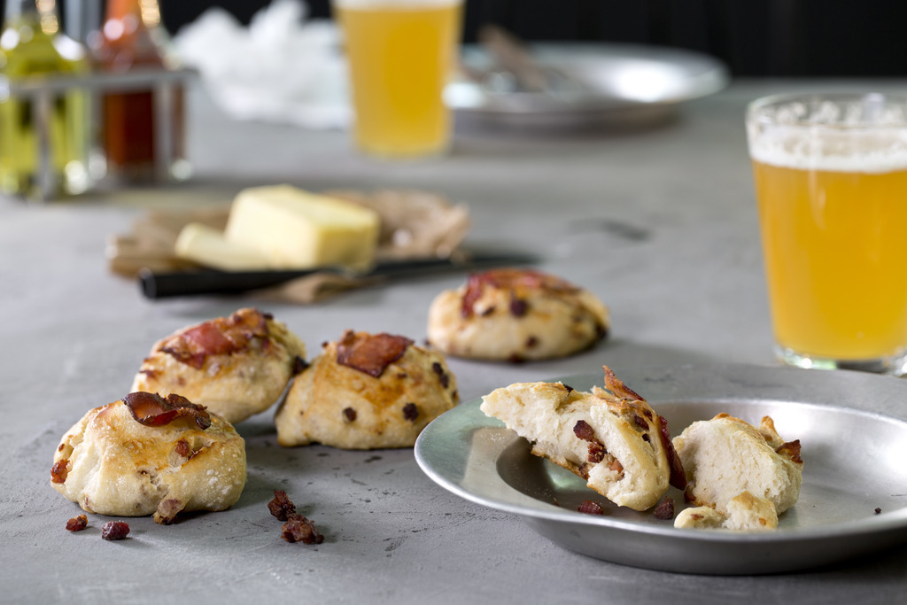 Kuvertbrød med bacon