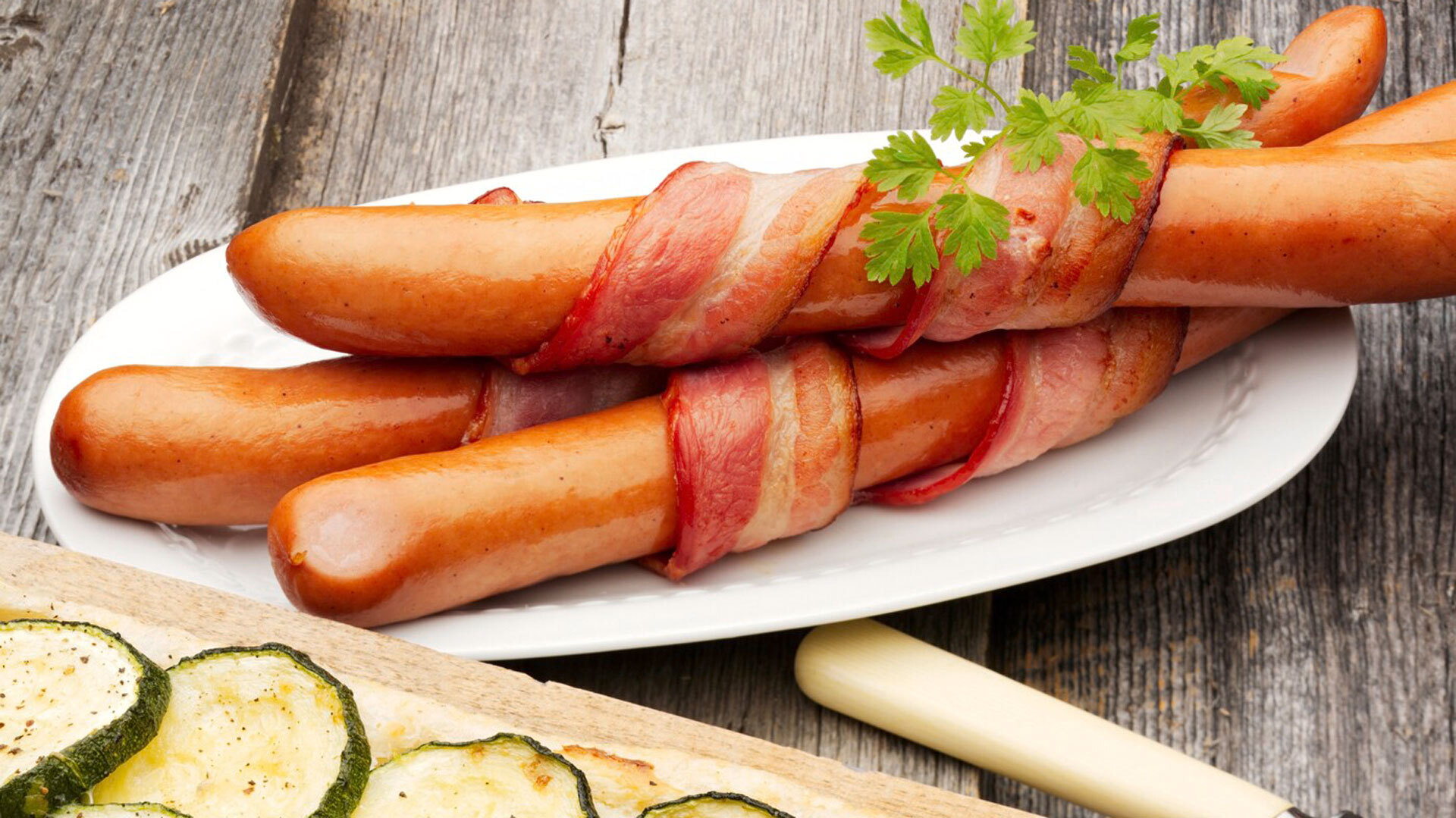 Gilde Ostepølse med squashterte