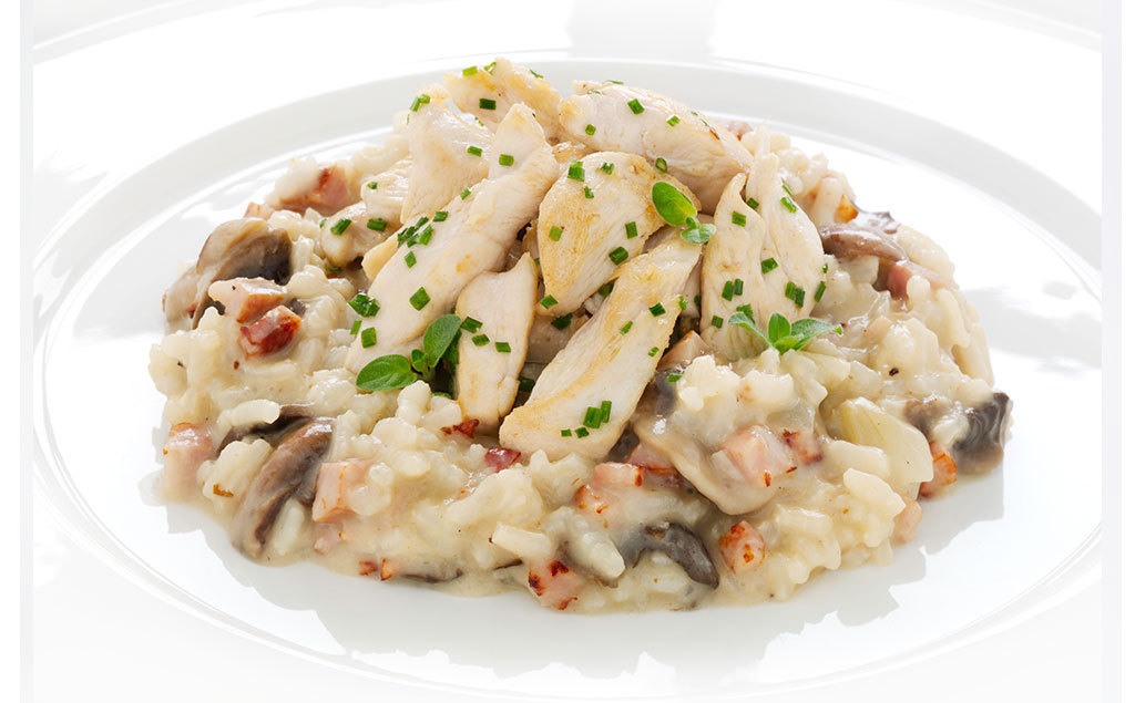 Risotto med kylling og sopp