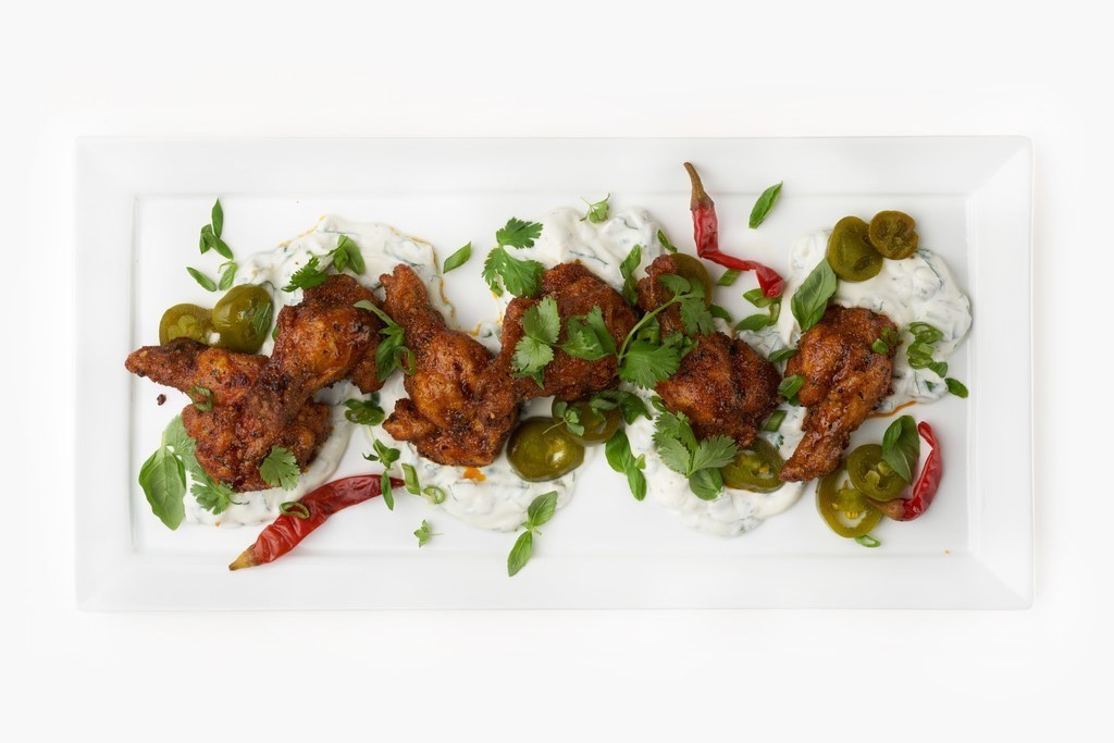 Hotwings med urte- og jalapeñodip