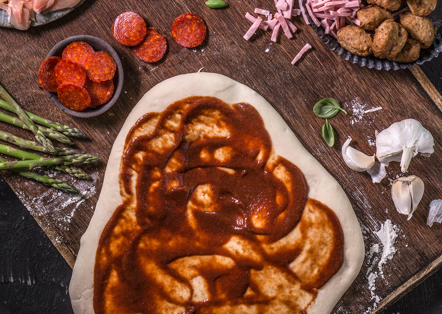 Grunnoppskrift Tomatsaus til pizza