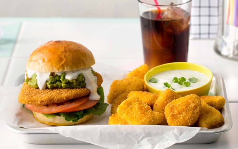 Nuggets og kyllingburger