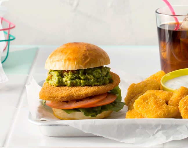 Kyllingburger med guacamole