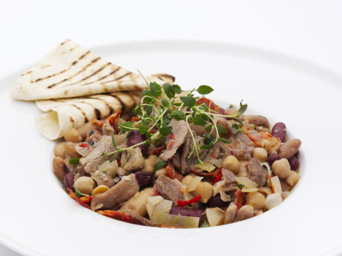 Lammecassoulet med chorizo