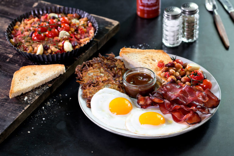 Cowboyfrokost med kalkunbacon