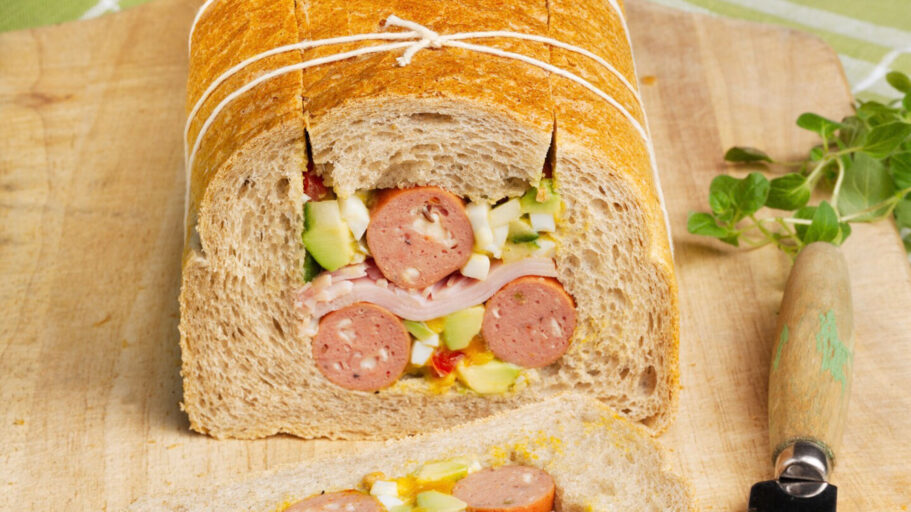 Vennebrød med Prior Grov Ostepølse