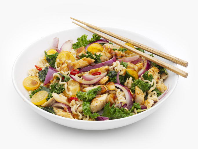 Wok med salatkjøtt