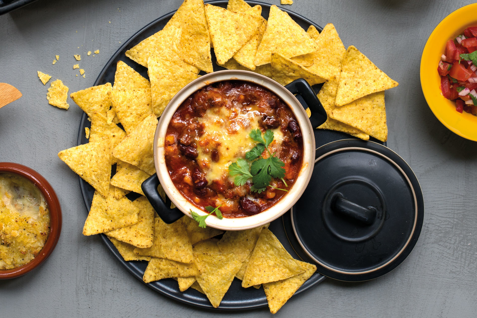 Ajour Gratinert Tex-Mex-gryte dip