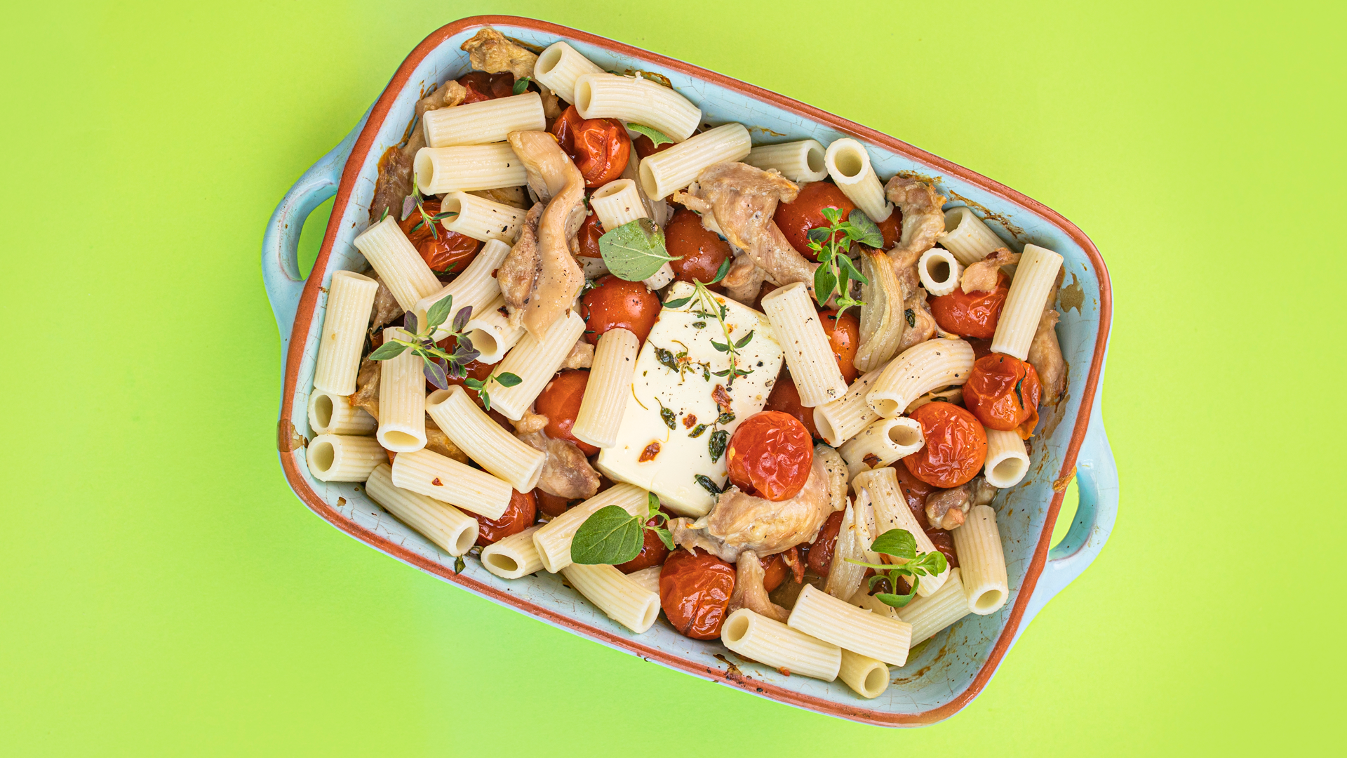 Baked feta pasta