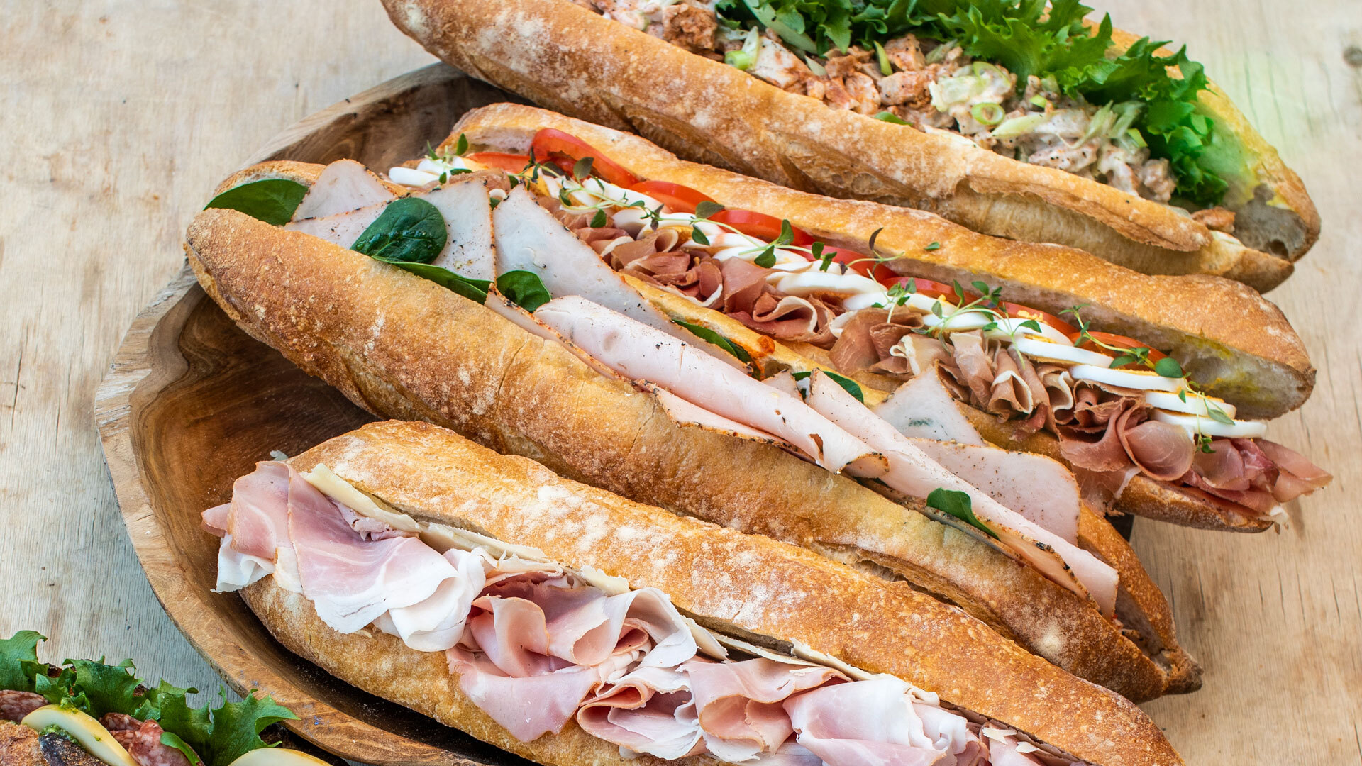 Bakerifristelser Baguetter kalkunpastrami