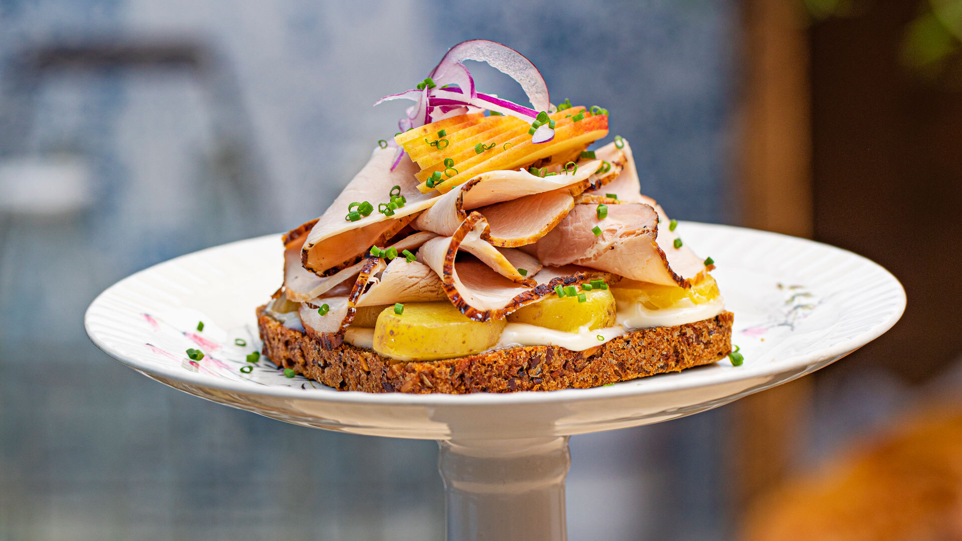 Bakerifristelser Dansk smørrebrød med skinkestek 2