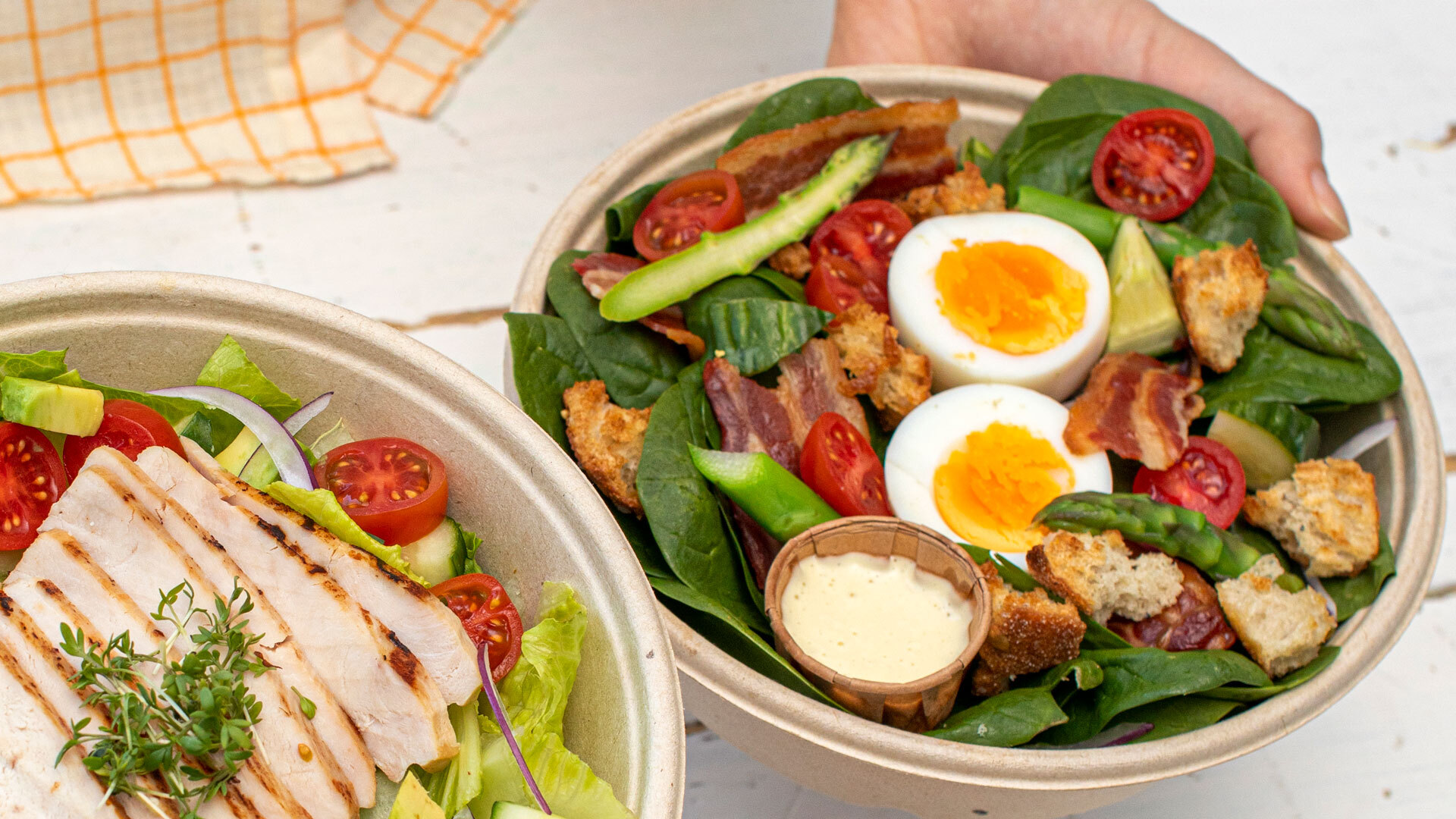 Bakerifristelser Salater egg og bacon
