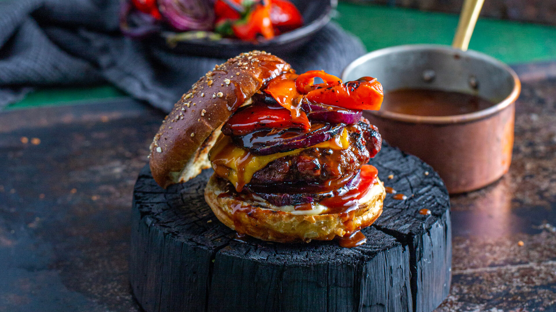 Burger med french dip
