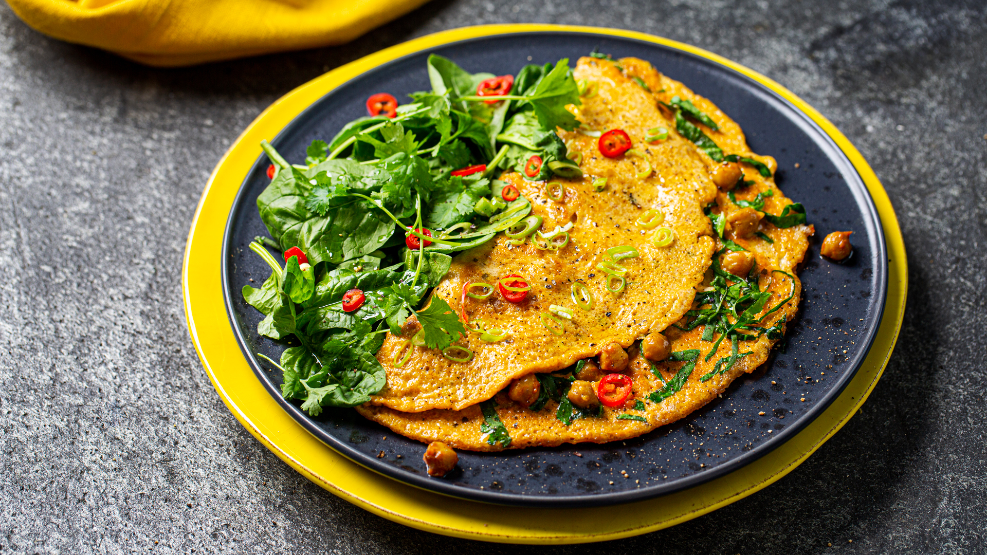 Chana Masala Omelett
