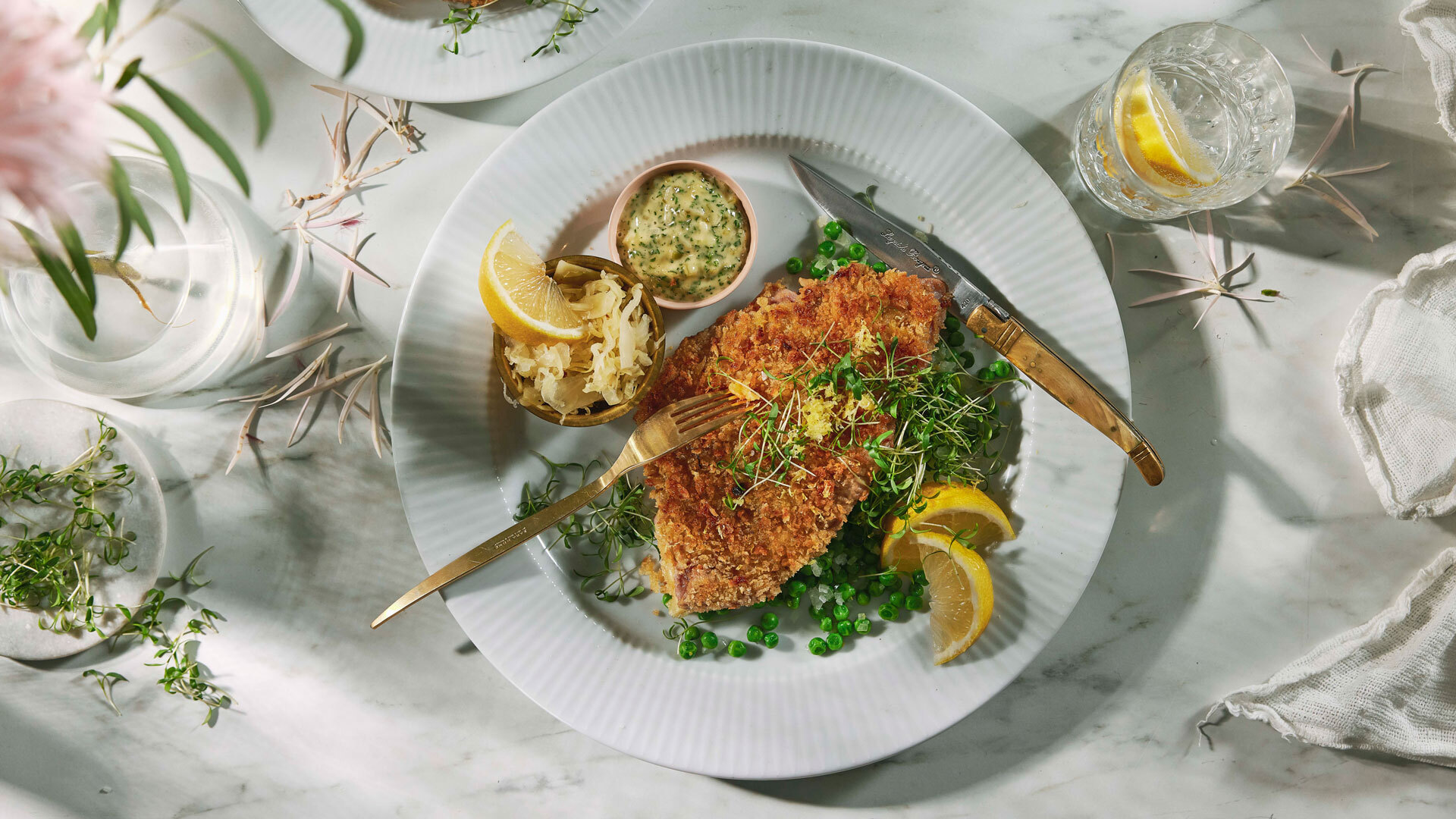 Gullkalv Flatbiff Snitzel