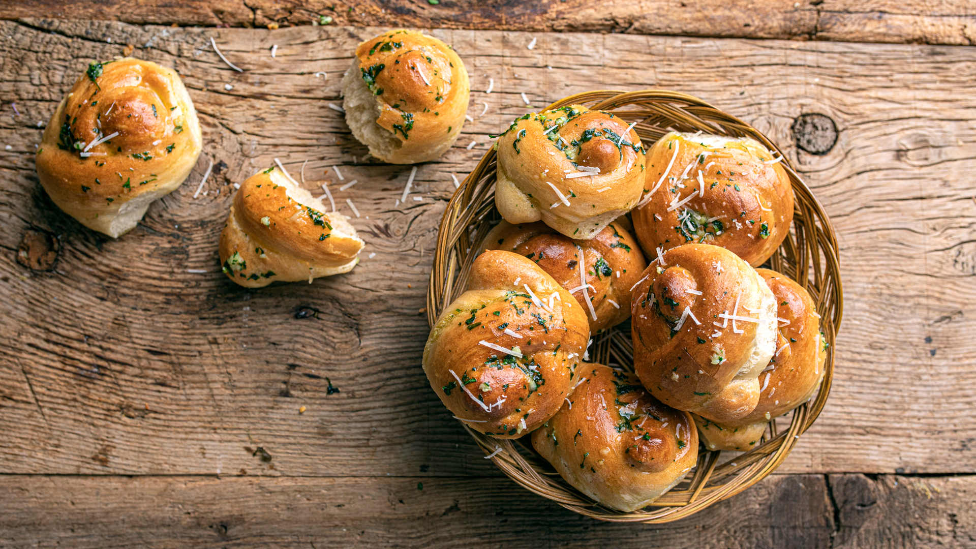 Hvitløksbrød Knuter