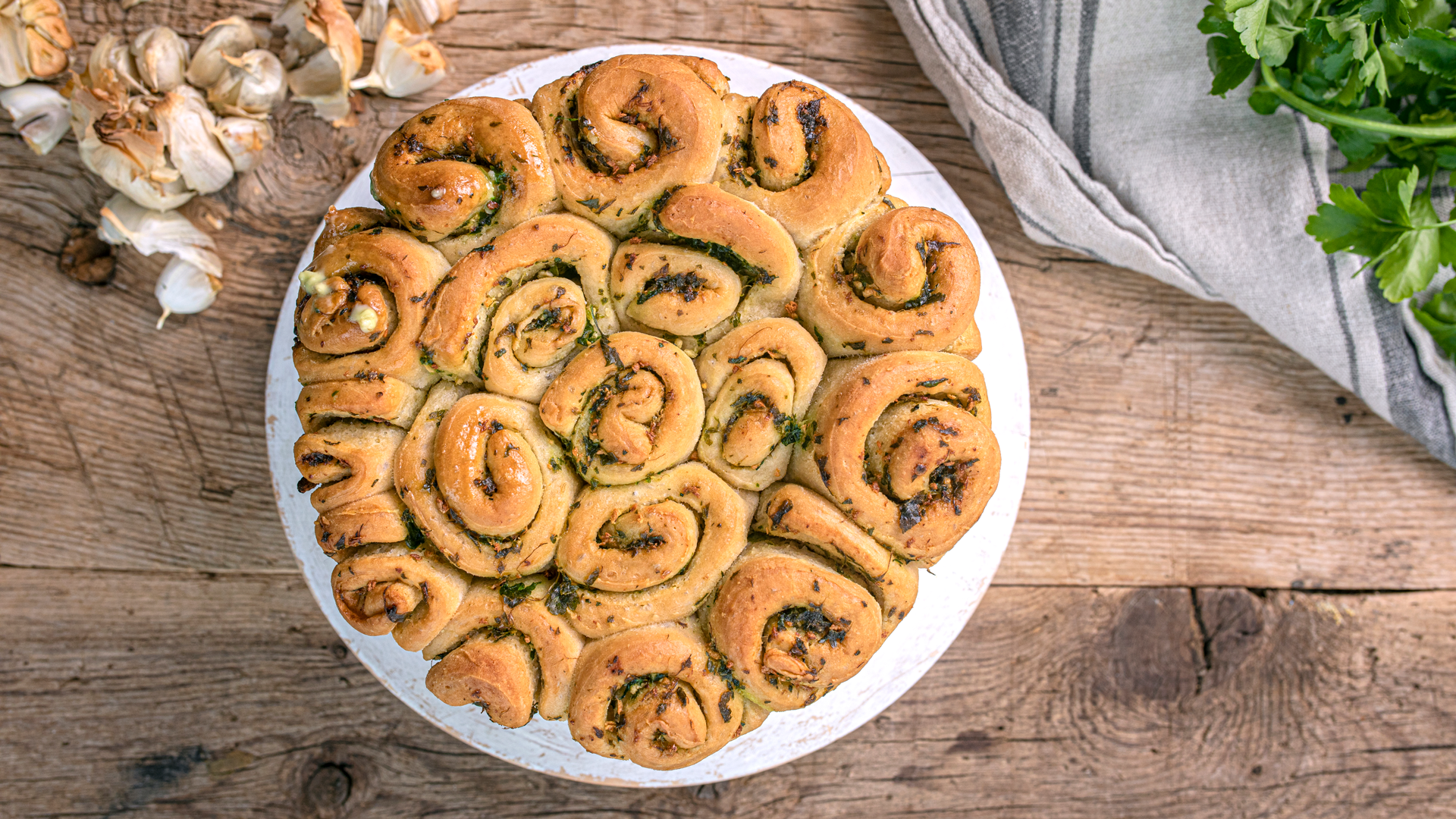 Hvitløksbrød Pull apart
