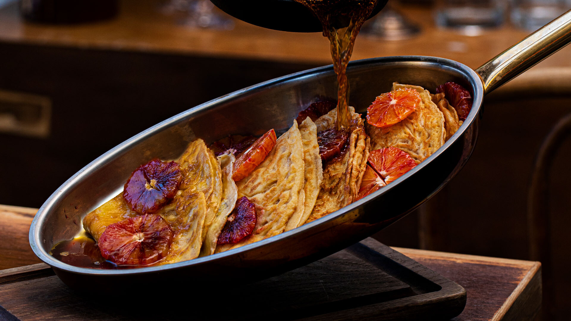 Klassisk fransk Crepe Suzette