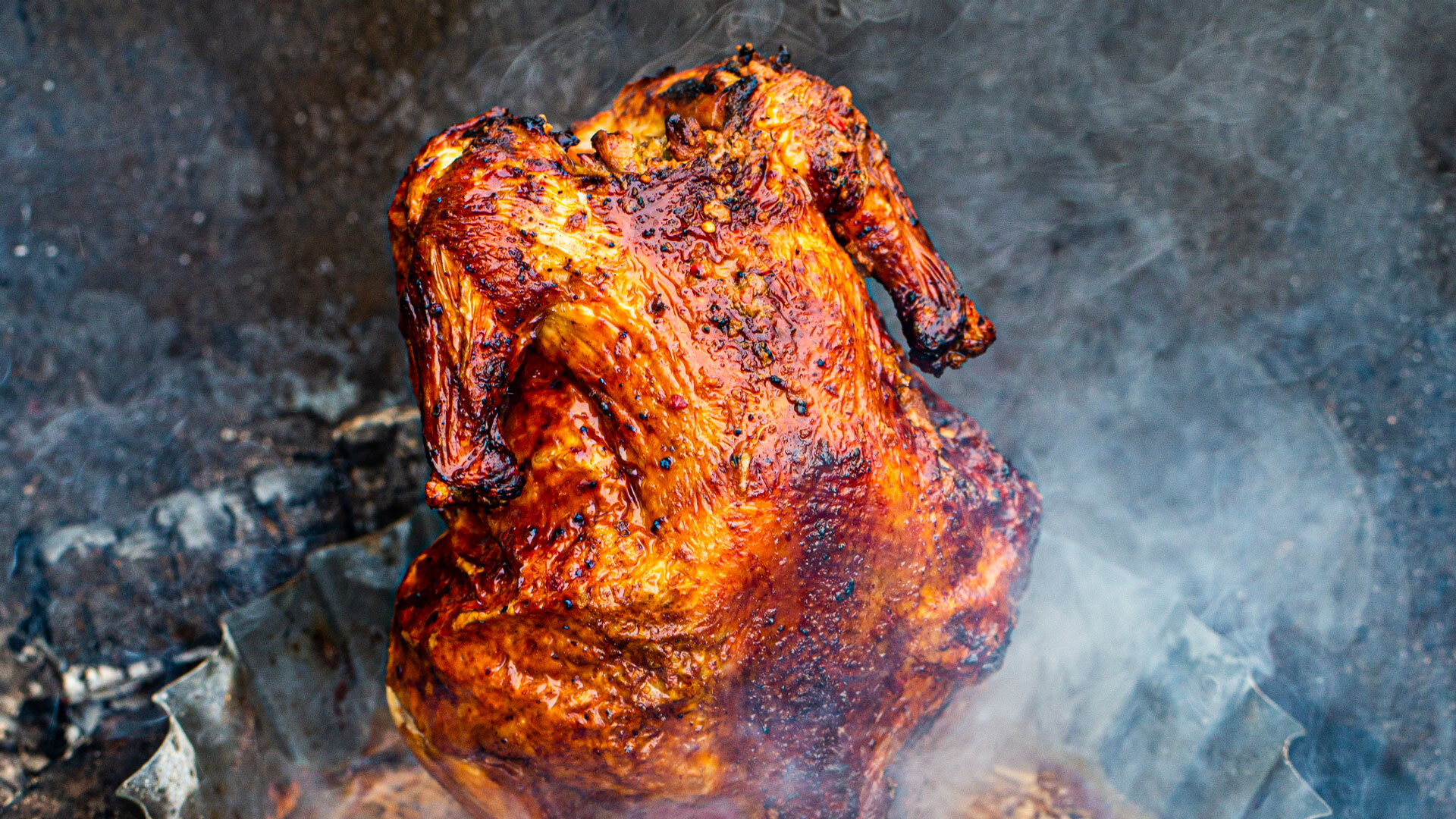 Livèche beer can chicken