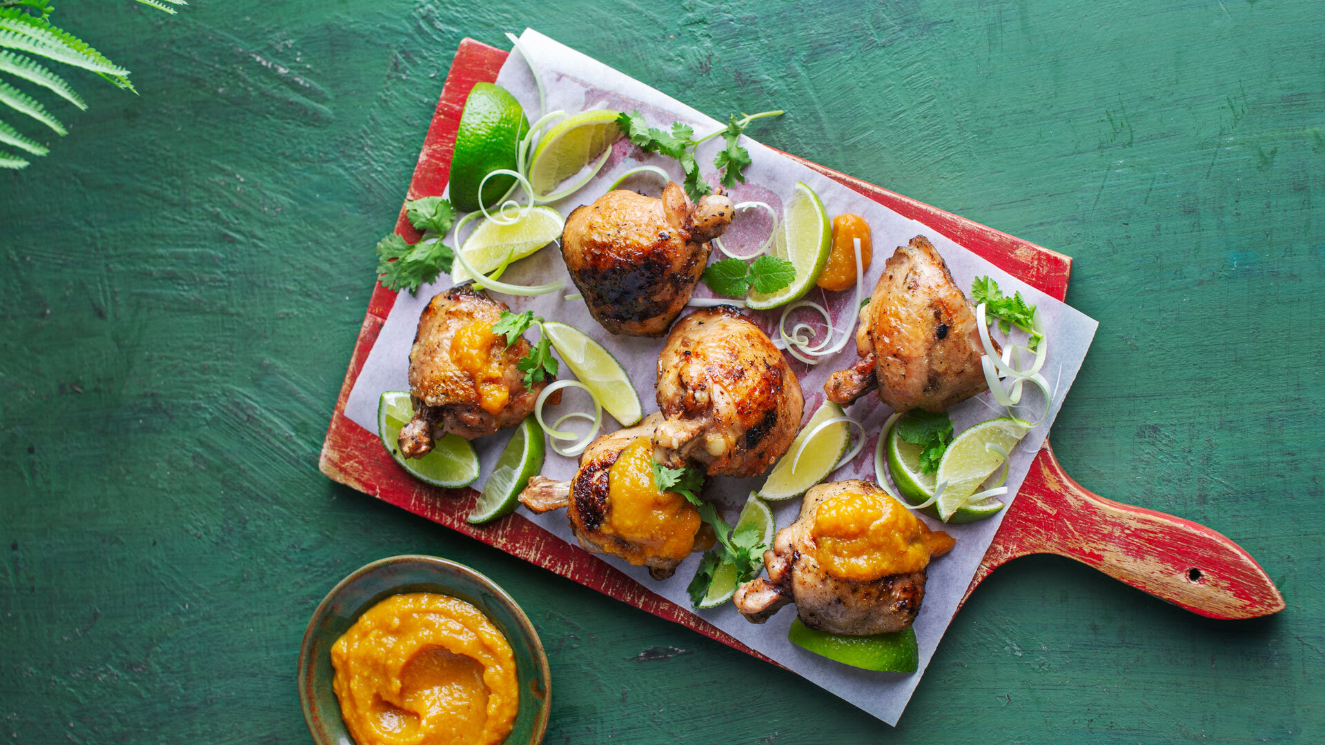 Mexican Chicken lollipops