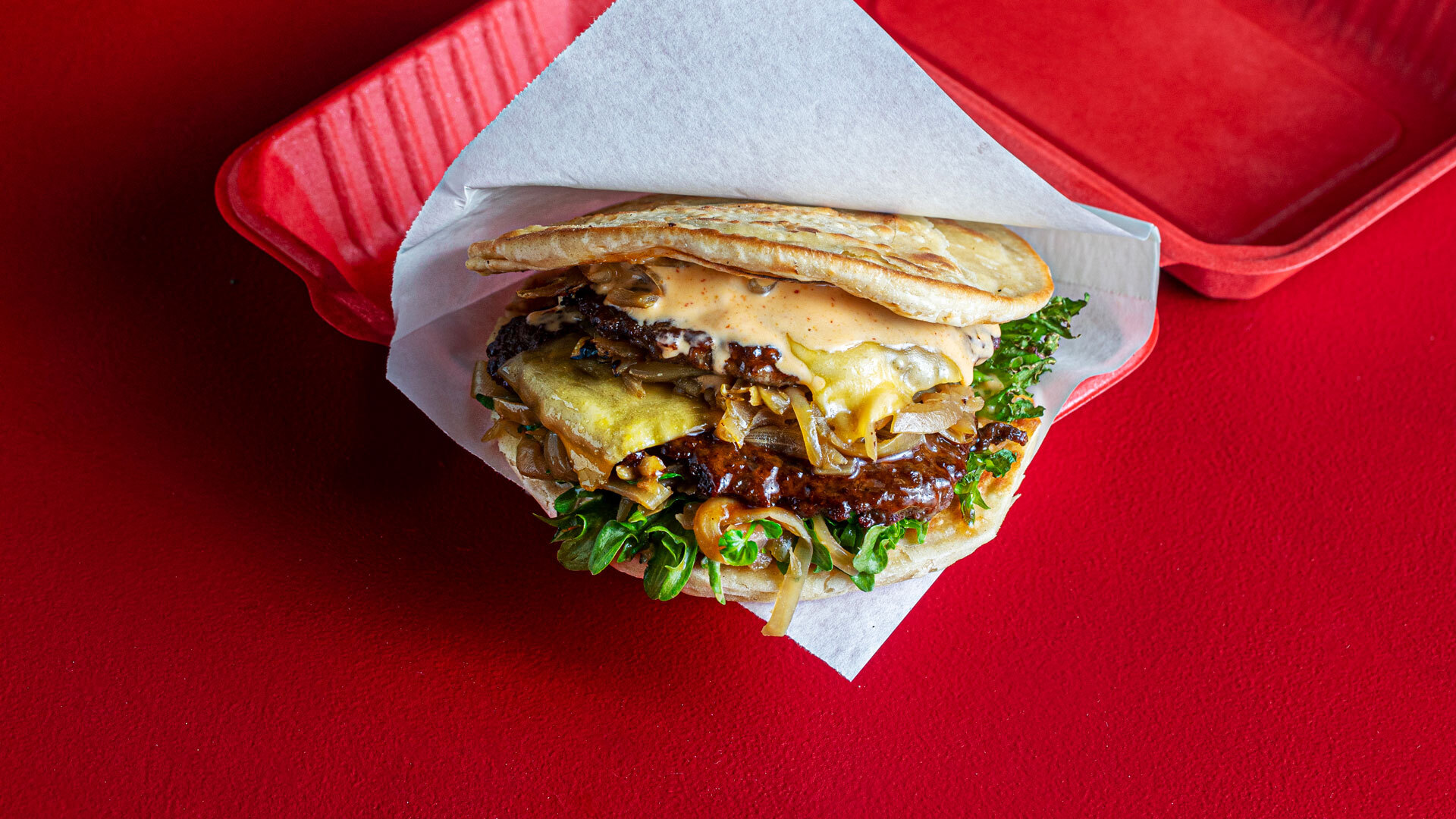 Paratha burger comfortfood