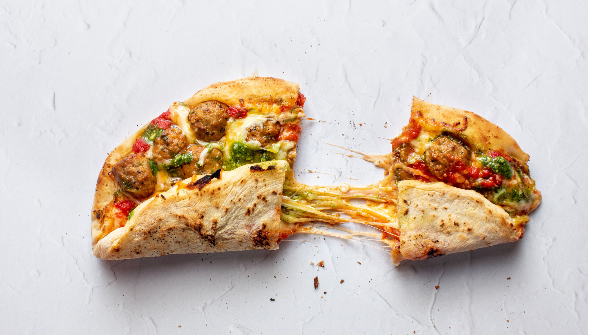Pizza kjøttboller comfortfood
