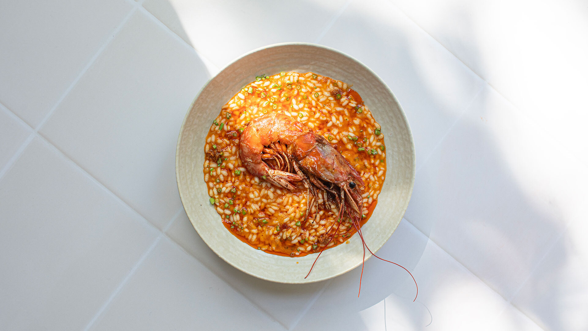 Risotto Nduja med gambas