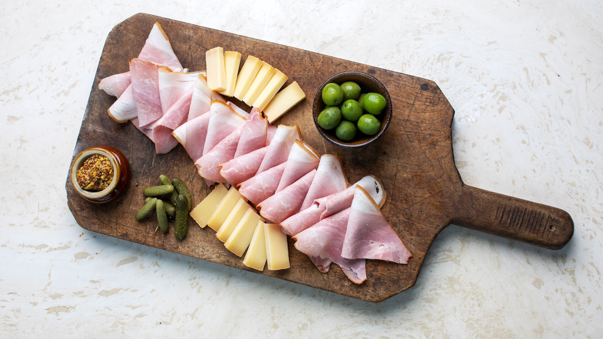 Sharingplate med Delikatesseskinke i skiver