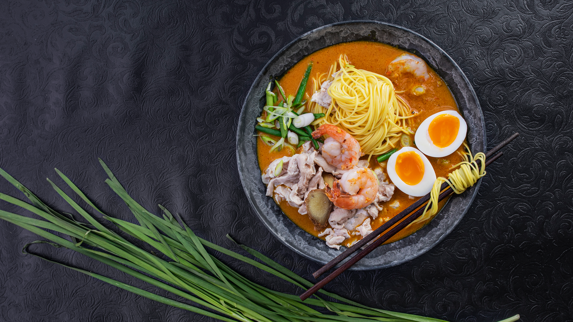 Singapore Laksa med kylling