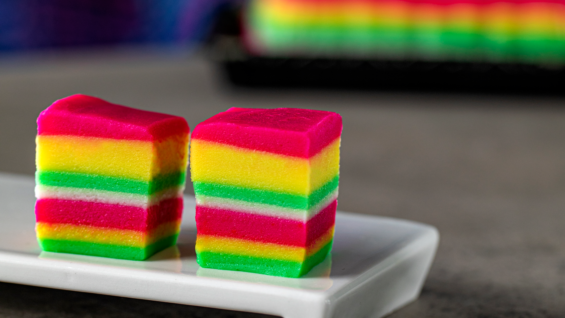 Singapore Rainbow cake