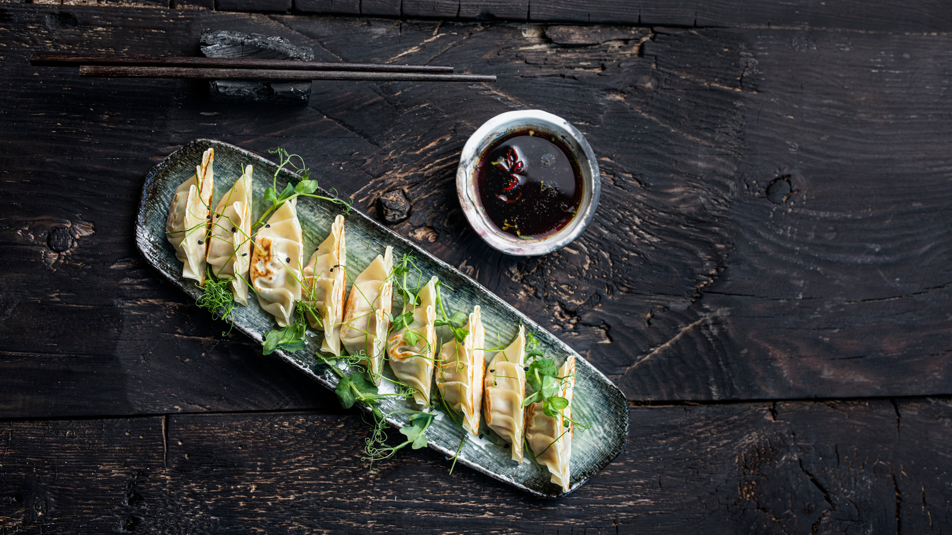 Smoky flavours dumplings