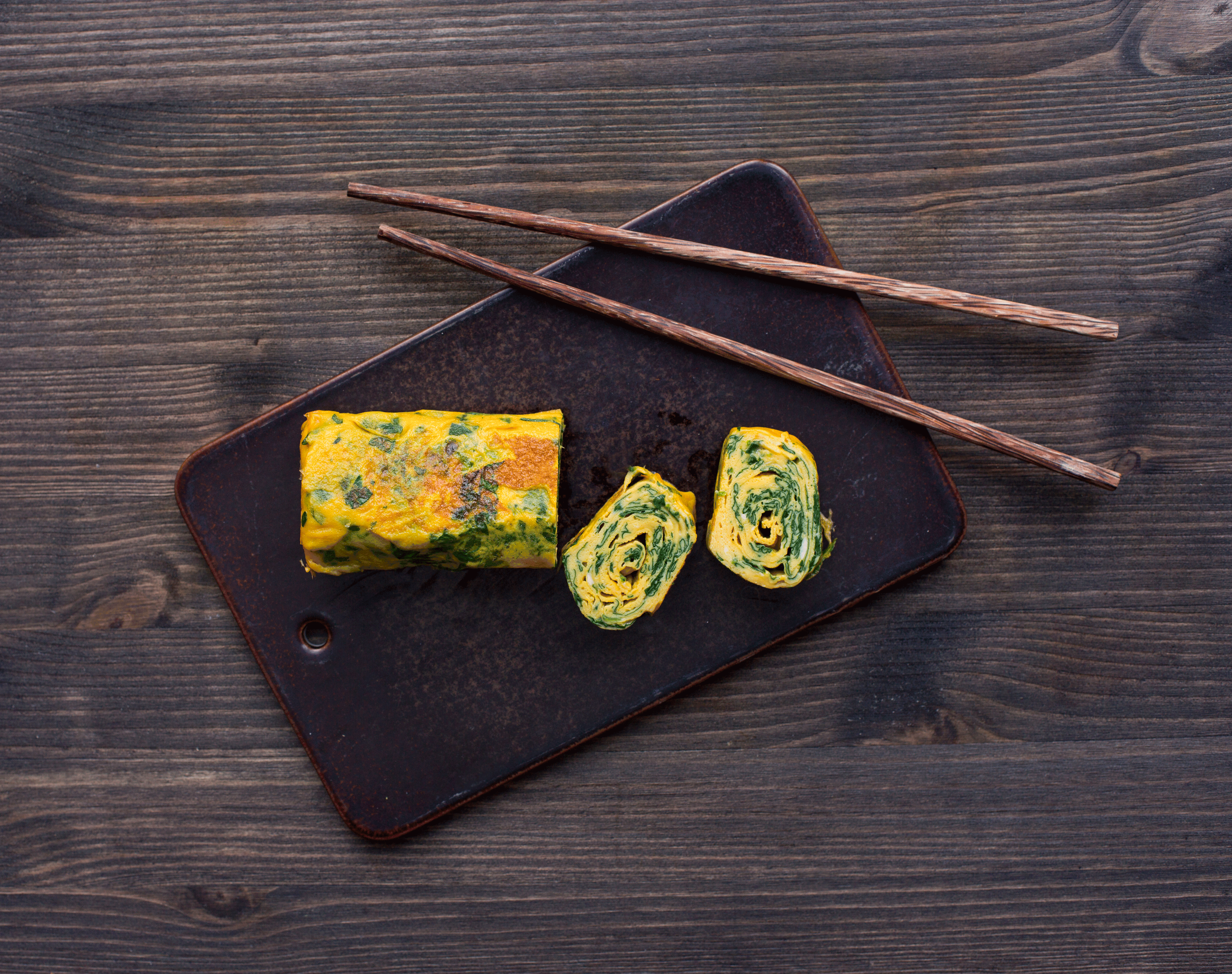 Tamagoyaki - japansk rullet omelett