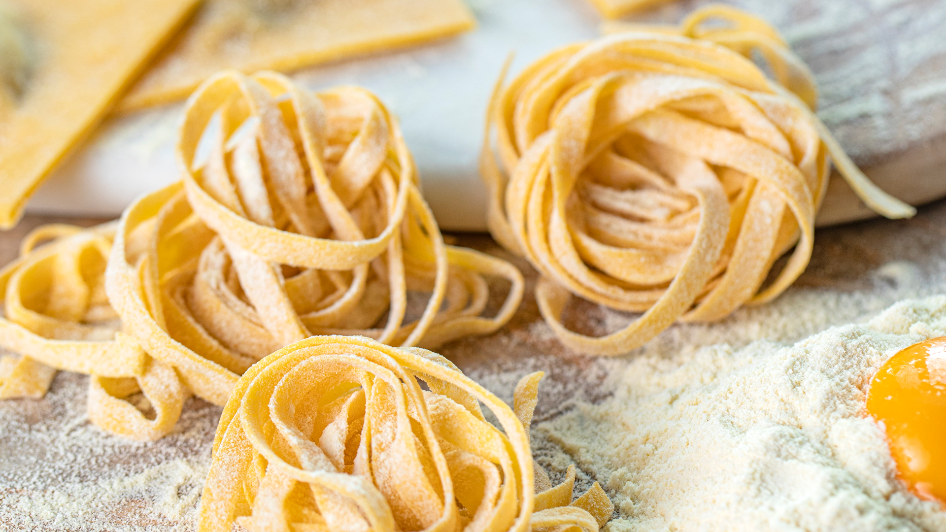 Tagliatelle med egg