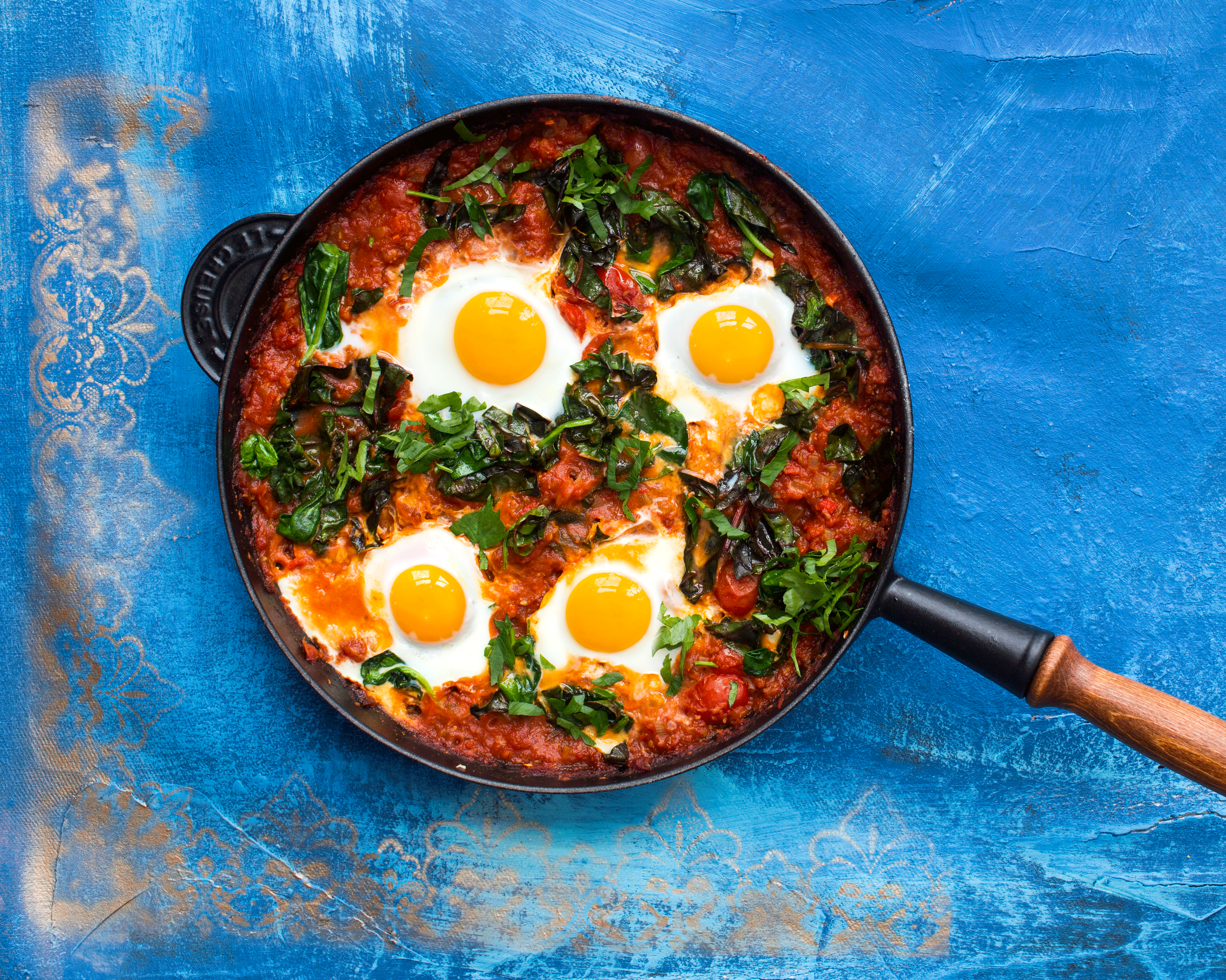 Shakshouka med mangold