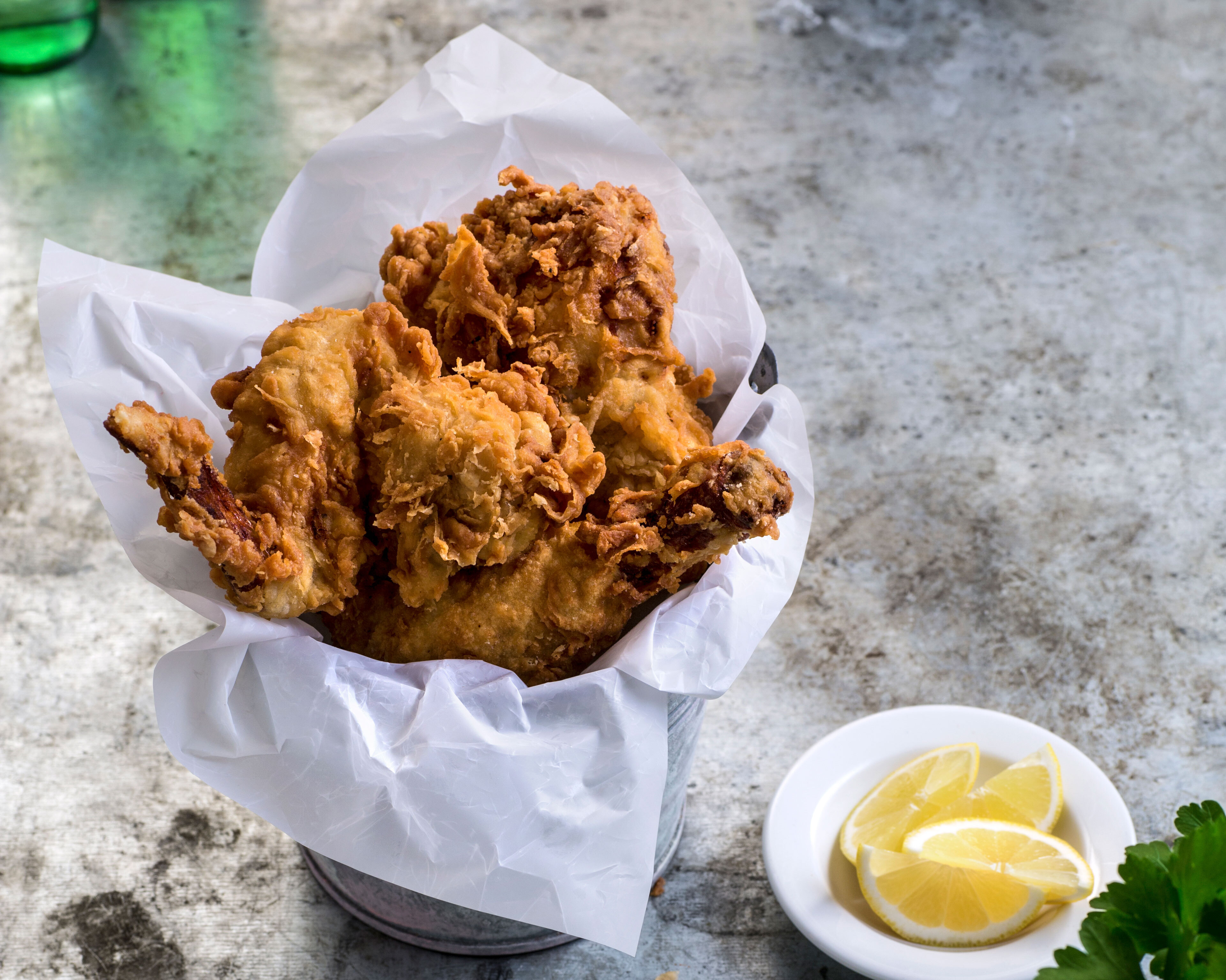 Triple coated fried chicken av Livèchekylling
