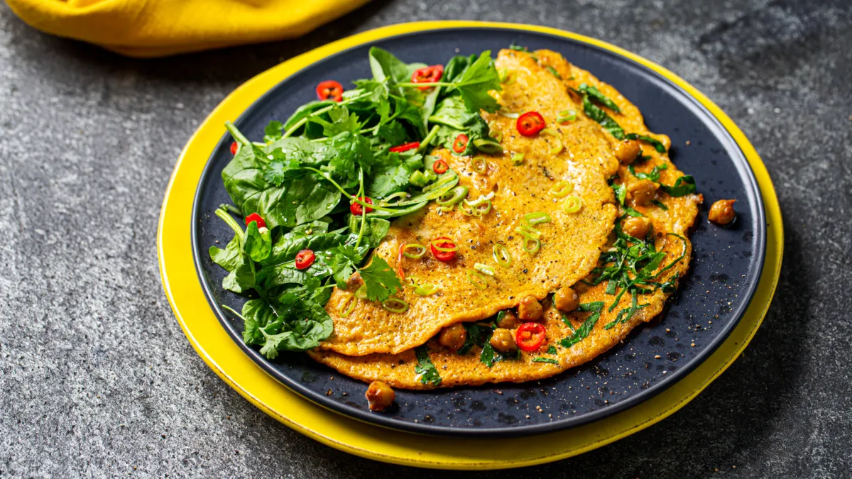 Chana Masala Omelett