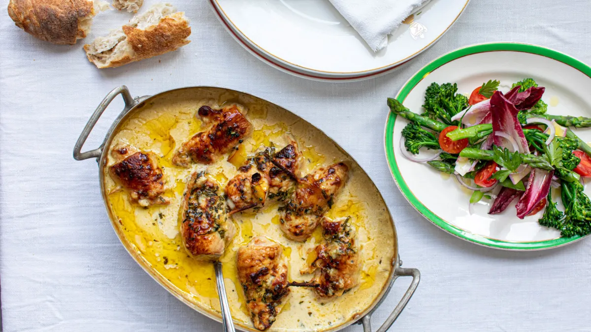 Klassisk fransk Poulet au estragon 2