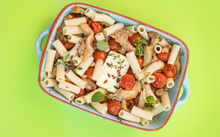 Baked feta pasta
