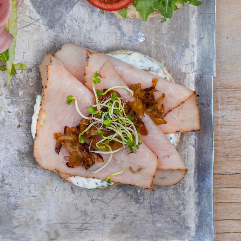 Bakerifristelser Bagels kalkunpålegg pastrami