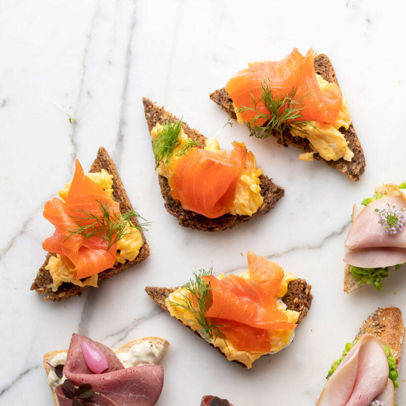 Bakerifristelser Snitter røkelaks