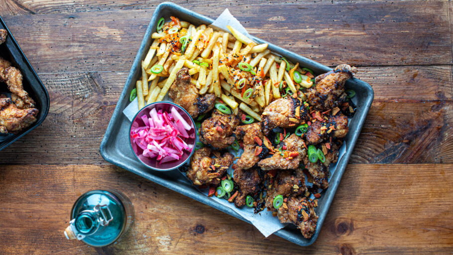 Crispy koreanske kyllingvingeklubber