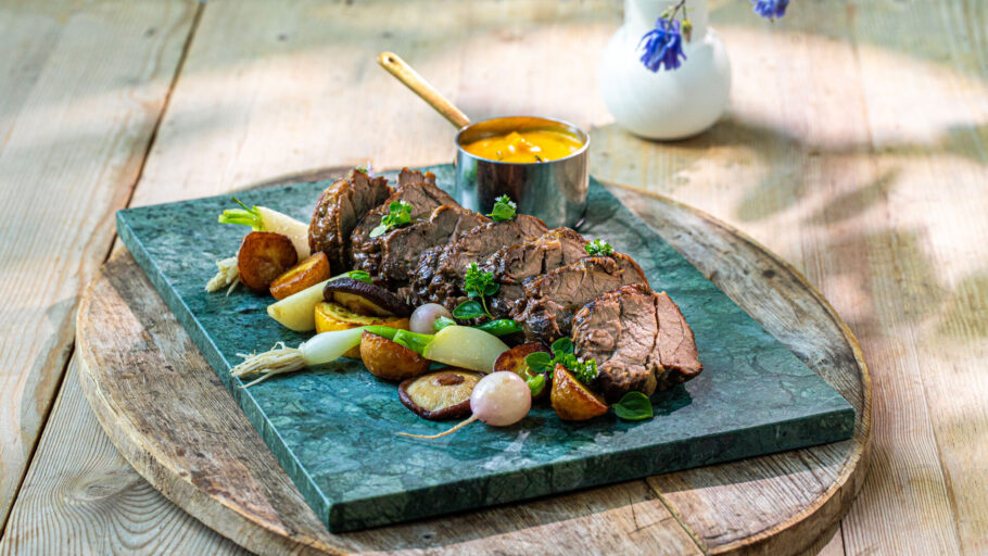 Gilde Kalvenakke med Gresskarbearnaise