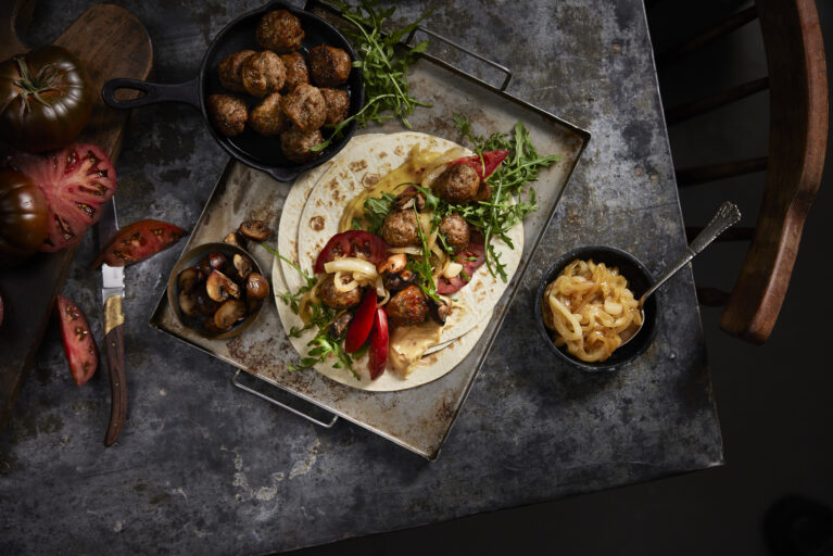 Meksikansk wrap med kjottboller no036580