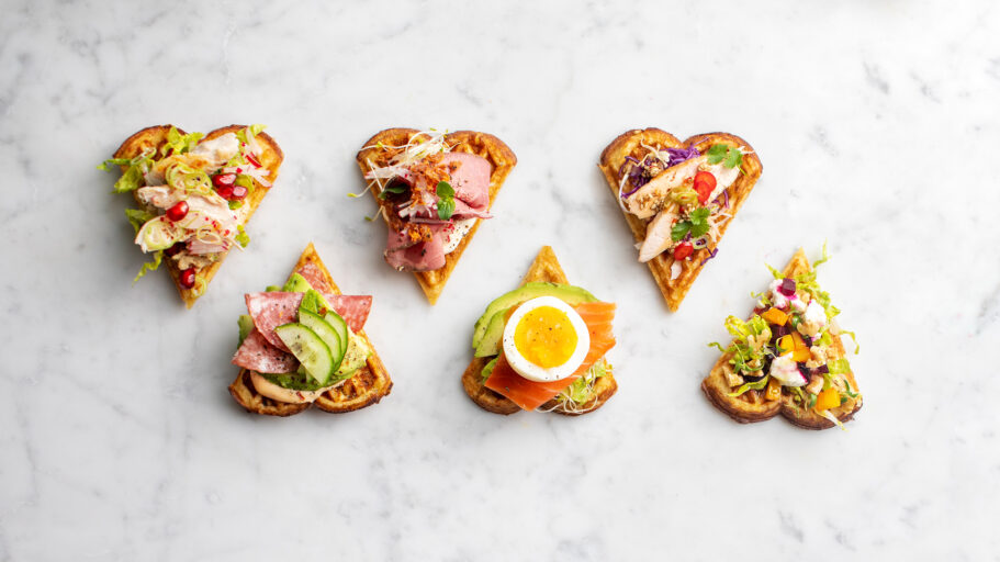 Prior Lunsjvaffel på 6 måter møtemat